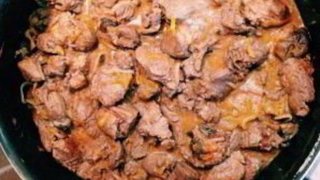 кабанятина тушеная