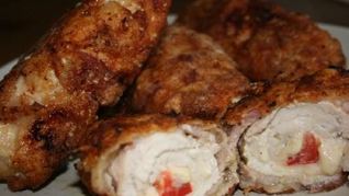 Хрустящие куриные рулады