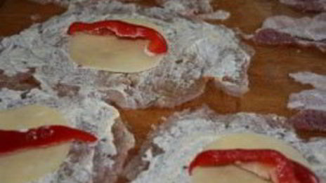 хрустящие куриные рулады