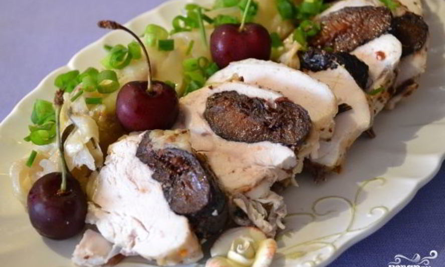 Рецепт куриной грудки с черносливом