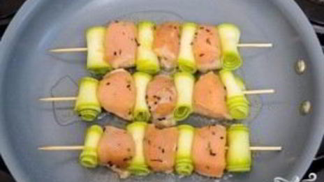 куриная грудка с кабачками