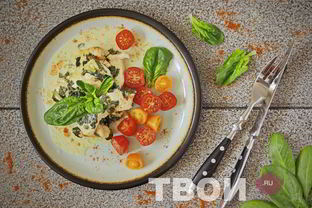 Куриная грудка со шпинатом