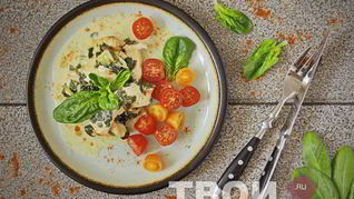 Куриная грудка со шпинатом