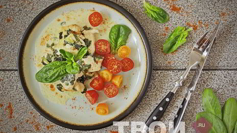 куриная грудка со шпинатом