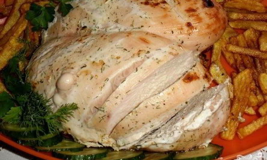 Рецепт куриной грудки в кефире