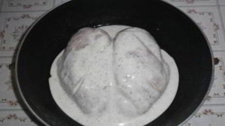 куриная грудка в кефире