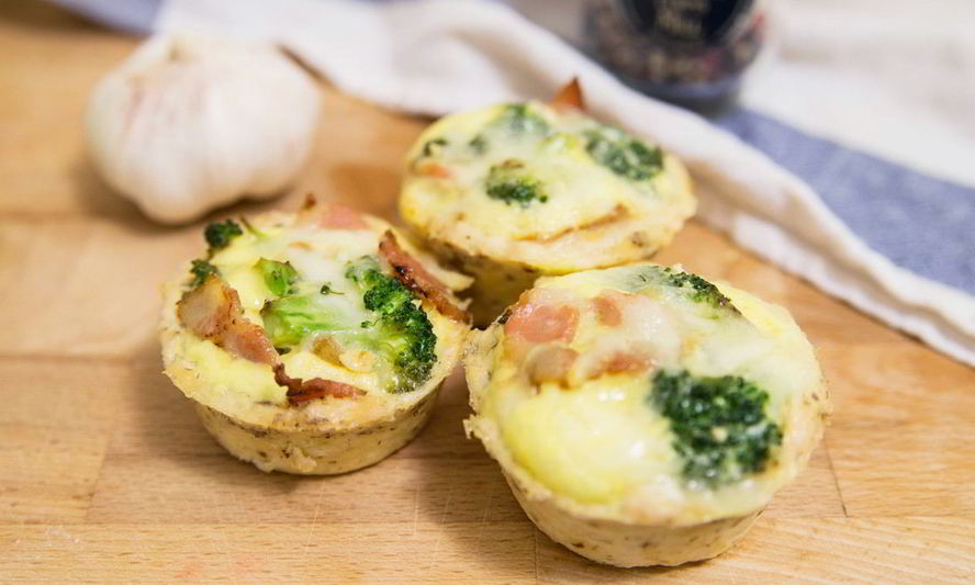 Рецепт куриных корзиночек с брокколи