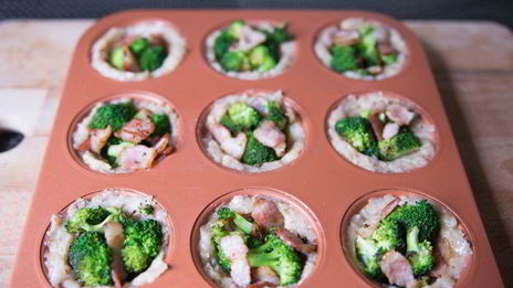 куриные корзиночки с брокколи