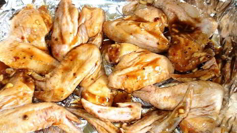 куриные крылышки по-шанхайски и острая картошка