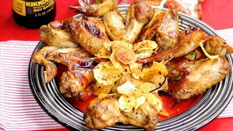 куриные крылышки по-шанхайски и острая картошка