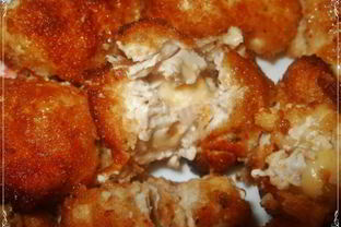 Куриные наггетсы с сыром на сковороде