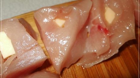 куриные наггетсы с сыром на сковороде