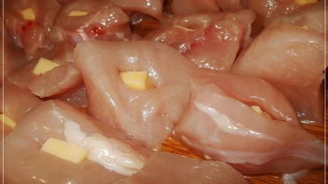 куриные наггетсы с сыром на сковороде