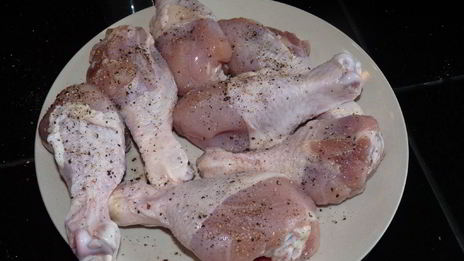 куриные ножки с овощами