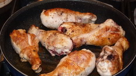 куриные ножки с овощами