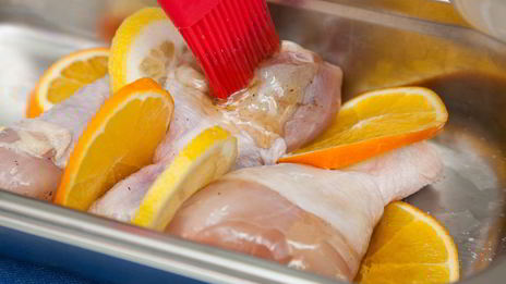 куриные ножки в цитрусах