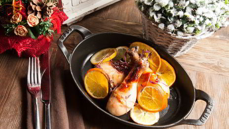 куриные ножки в цитрусах