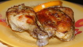 Куриные окорочка в апельсиновом маринаде