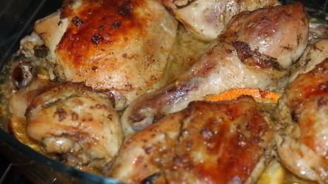 куриные окорочка в апельсиновом маринаде