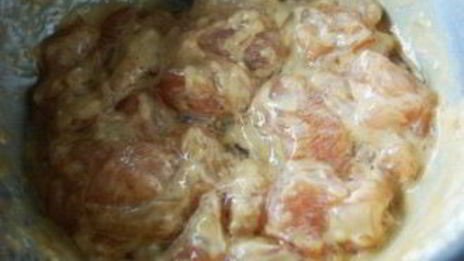 курица с ананасами