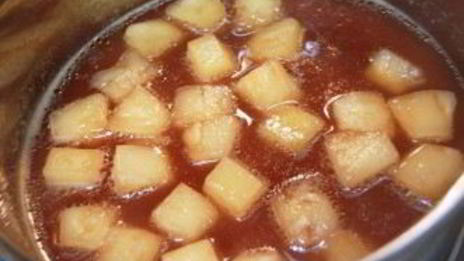 курица с ананасами