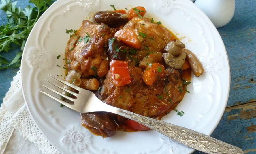 Рецепт курицы с финиками