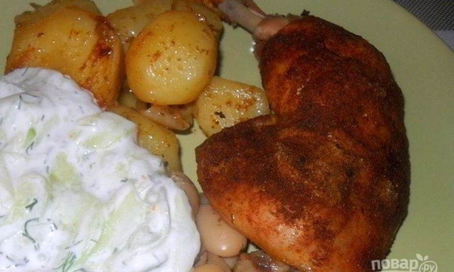 Рецепт курицы с картошкой в рукаве в духовке