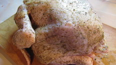 курица с рукава