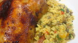 Курица в духовке с ароматным маслом