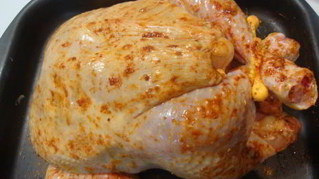 курица в духовке с ароматным маслом