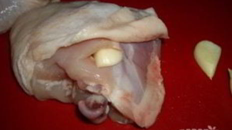 курица в рукаве с картошкой