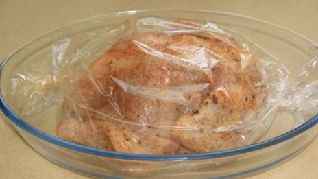 курица в рукаве за 3 минуты