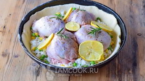 курица в тесте