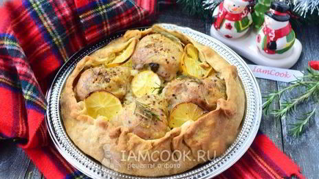 курица в тесте