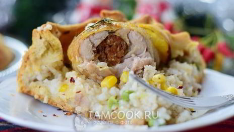 курица в тесте