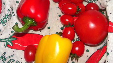 курица, запеченная с овощами