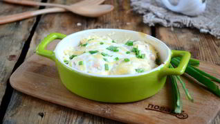 Нежные куриные шарики в сливочном соусе