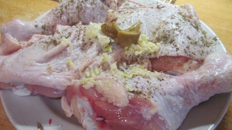 окорочка в рукаве в духовке с картошкой