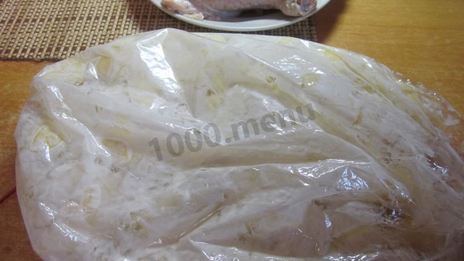 окорочка в рукаве в духовке с картошкой