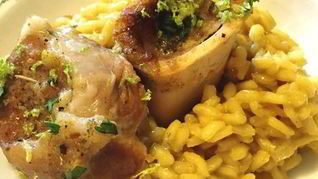 Оссобуко по-милански с шафрановым ризотто