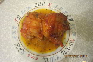 Острая курица в сладком соусе