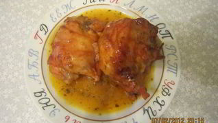 Острая курица в сладком соусе