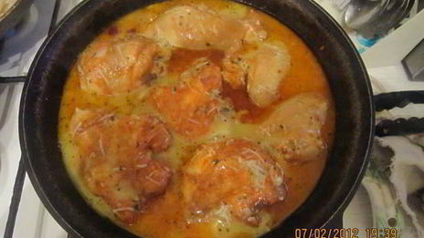 острая курица в сладком соусе