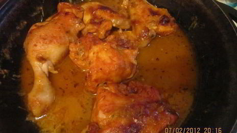 острая курица в сладком соусе