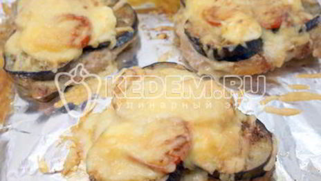 отбивные с баклажаном и сыром