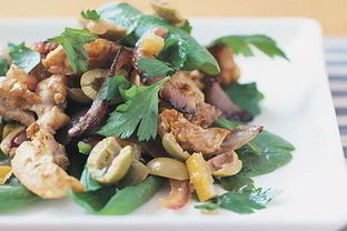 Пряная курица с лимонной заправкой