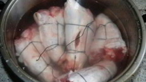 рулька в коптильне