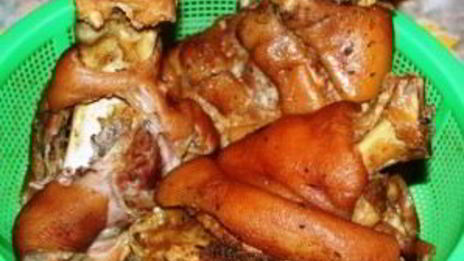 рулька в коптильне