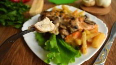 сочные куриные грудки в сметане