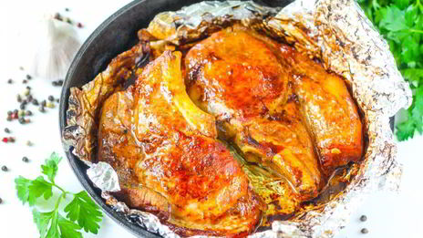 свиная корейка в фольге в духовке